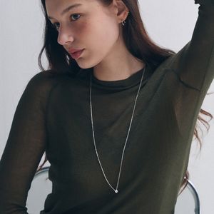 스완 샤인 스와로브스키 스톤 롱 목걸이