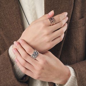 볼드 메쉬 오픈 반지