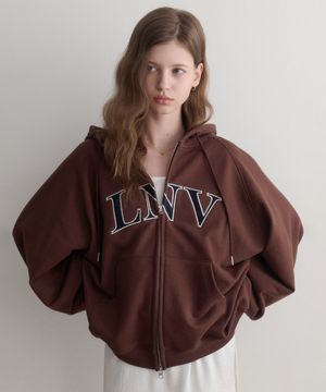 LNV Hoodie zip up (brown)
