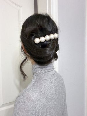 글램 펄 헤어 클립 (3사이즈)