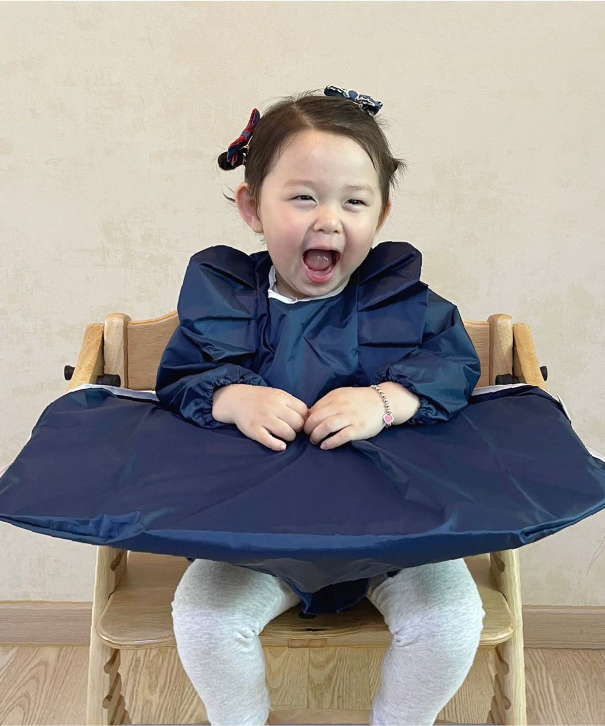 노르디코(NORDICO) 킨더 식탁 일체형 턱받이 긴팔