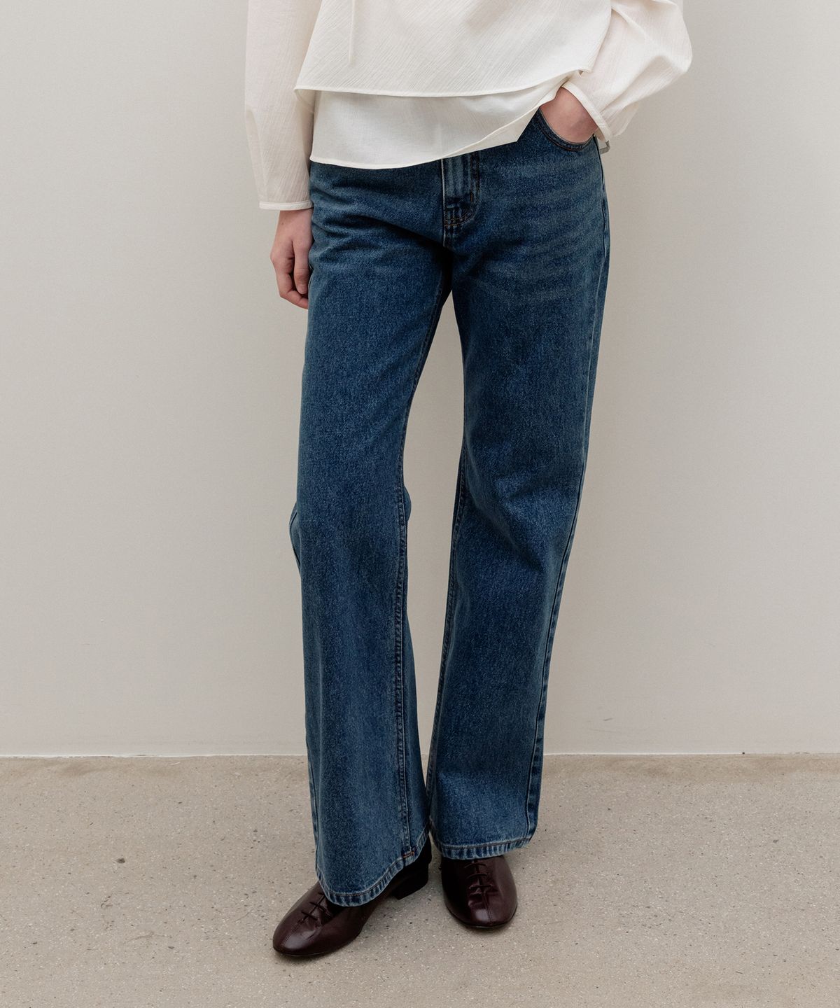 르메메(LEMEME) Parisien Bootscut Denim BleuClair
