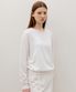 Lumiere Back-Slit Knit White