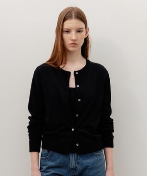 Lena Bustier Layered Cardigan Set Black