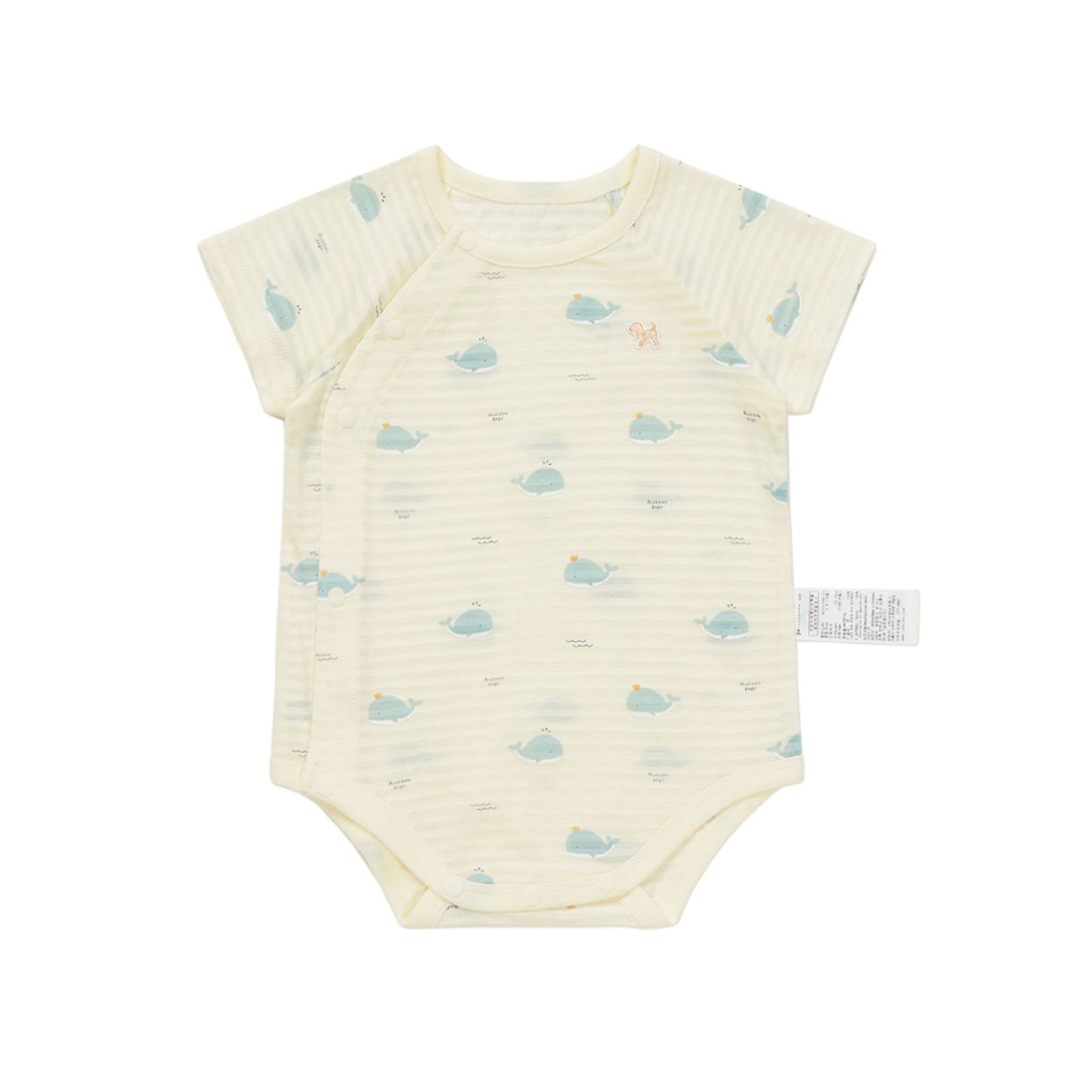 블루독 베이비(BLUEDOGBABY) 큐티고래반팔바디수트 (46370-040-12)