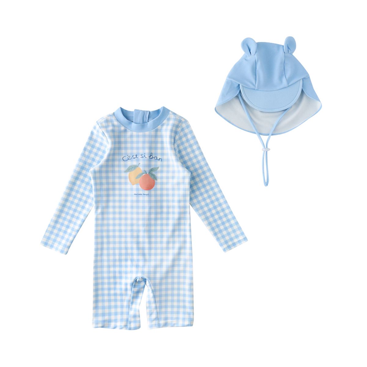 밍크뮤(MINKMUI) 레몬체크올인원래쉬가드 (36314-620-01)