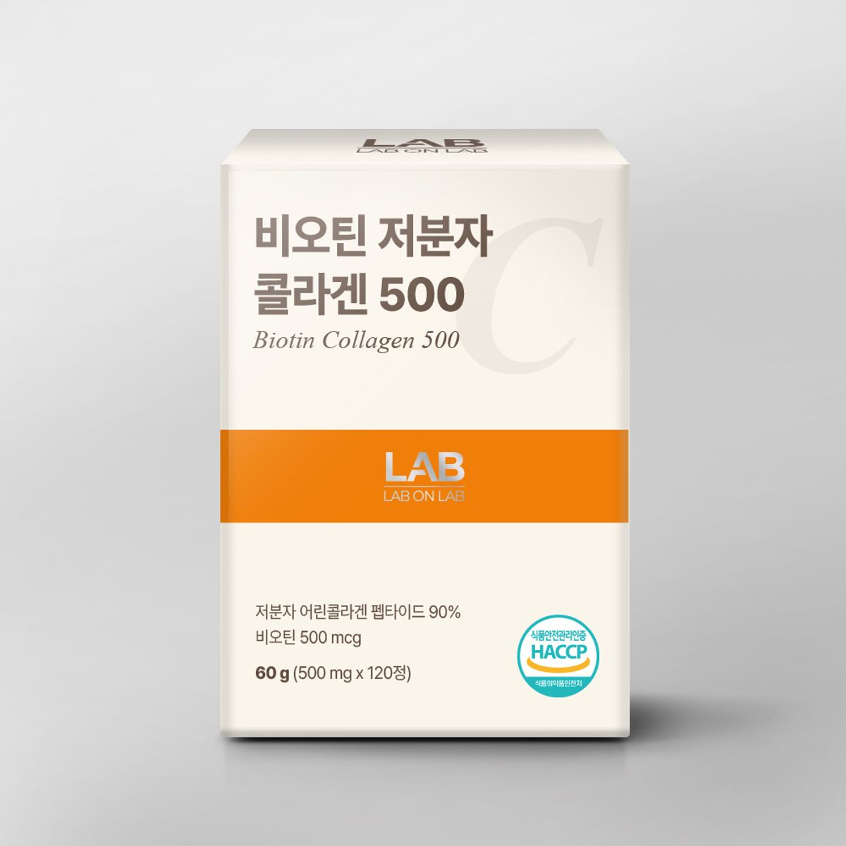 랩온랩(LABONLAB) 비오틴 초저분자 피쉬 콜라겐 펩타이드 500 60정