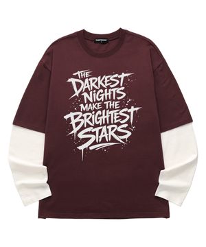 레이어드 BRIGHTEST STAR 롱슬리브 (VVLL0221) 버건디