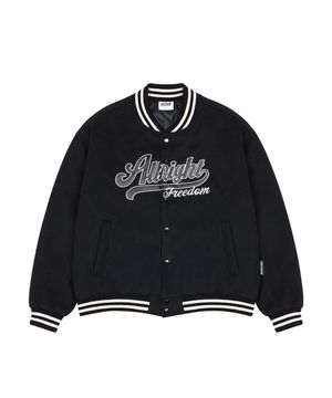 올라잇 바시티 자켓 (블랙)