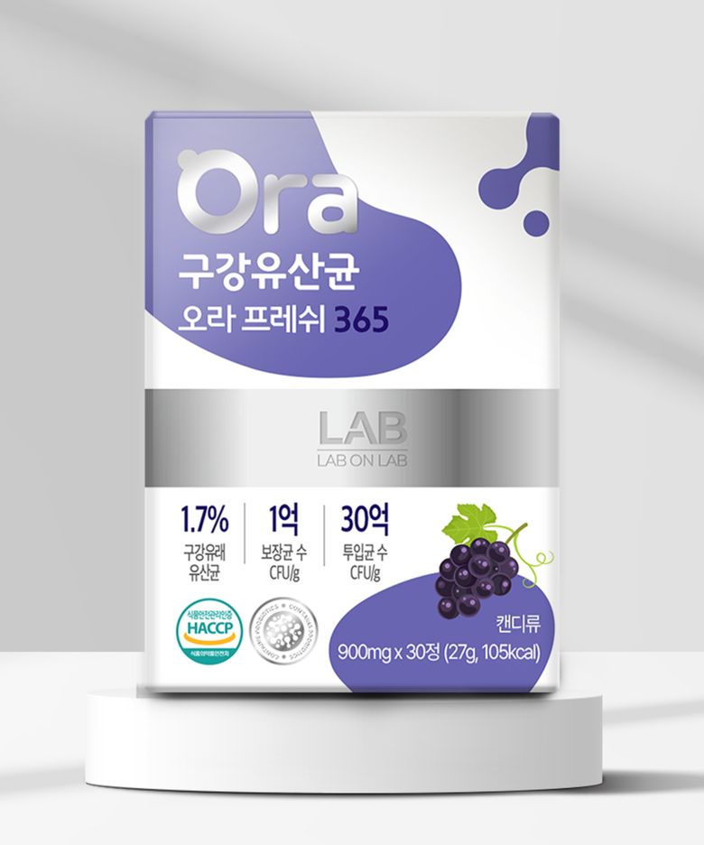 랩온랩 구강유산균 오라프레쉬 365 900mg 30정