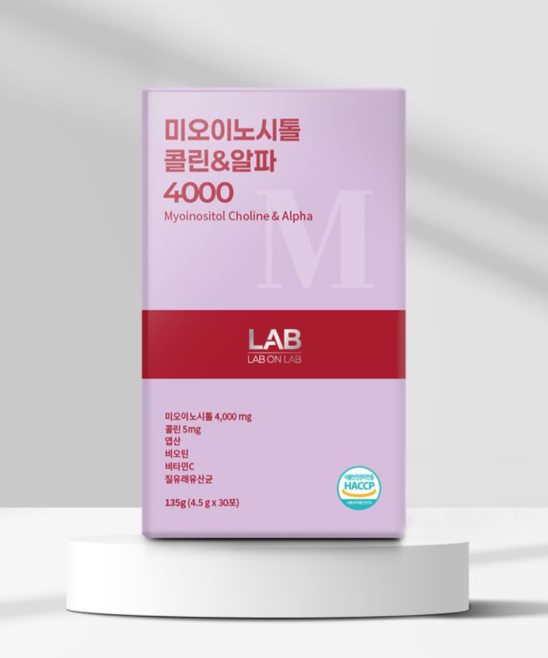 랩온랩 미오 이노시톨 콜린 4000 엽산 질 유래 유산균 30포