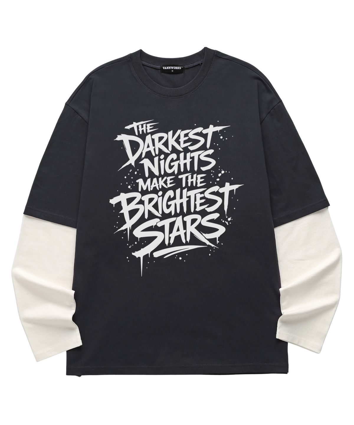 밴웍스(VANNWORKS) 레이어드 BRIGHTEST STAR 롱슬리브 (VVLL0221) 차콜