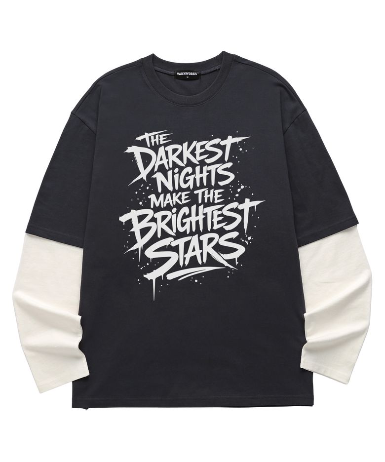 레이어드 BRIGHTEST STAR 롱슬리브 (VVLL0221) 차콜