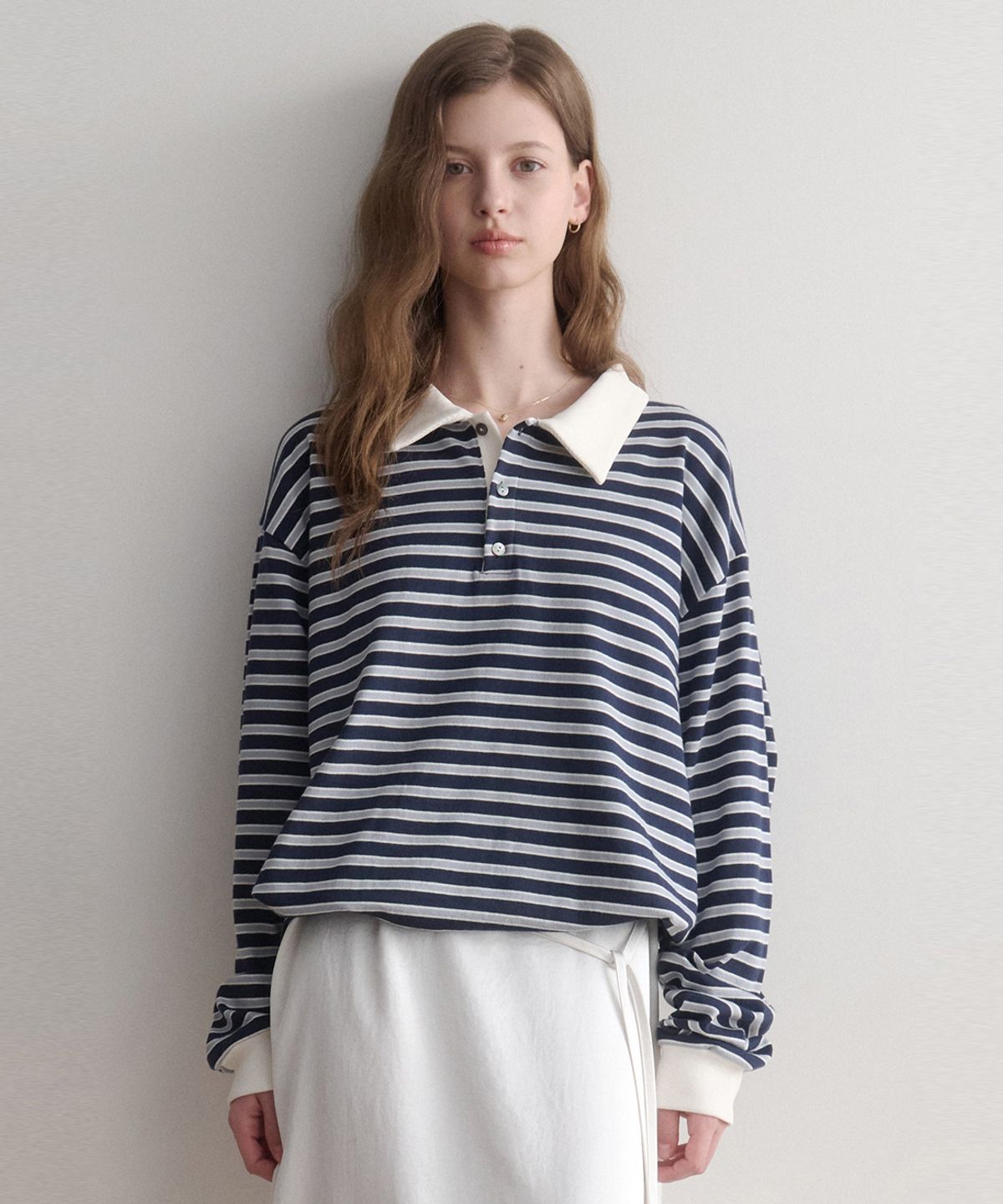 르나브(LENAV) esy stripe-tee (navy)