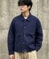 크롭 프렌치 워크 자켓 네이비