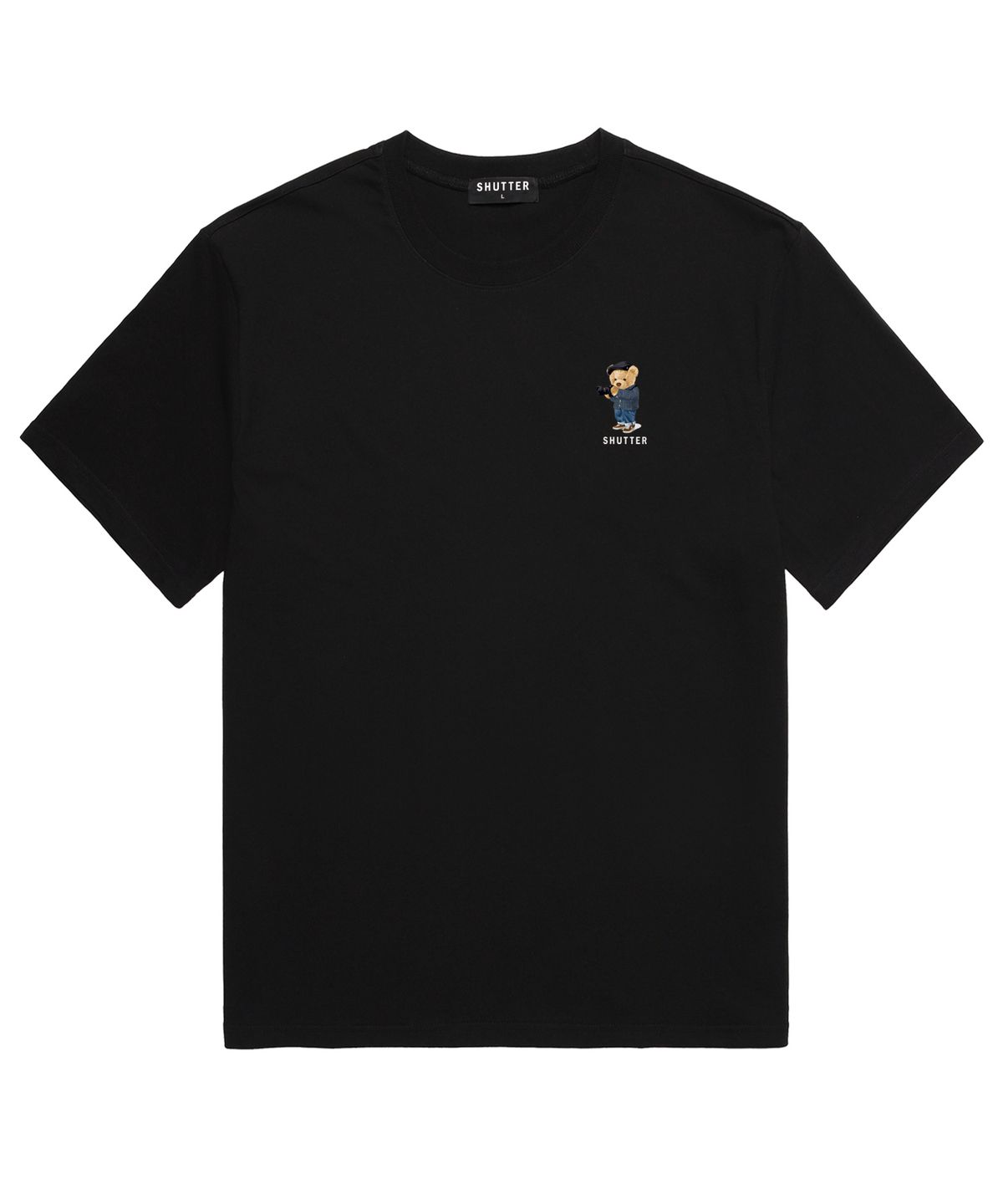 셔터(SHUTTER) MINI BEAR 반팔 티셔츠 (SS038) 블랙