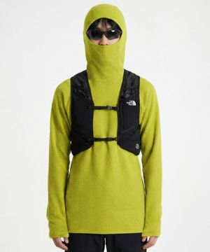 와플 바라클라바 액티브 후드 옐로우그린