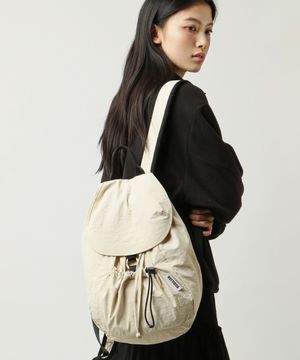 듀드롭 백팩_Beige&White