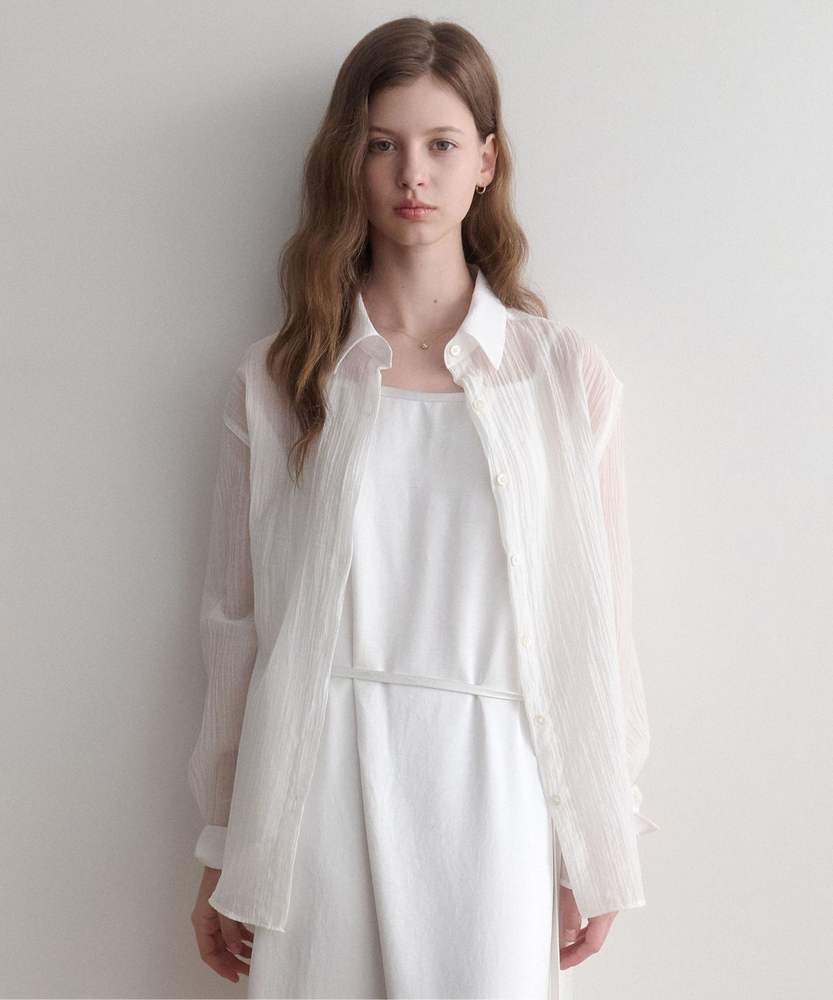 르나브(LENAV) even Shirts (white)