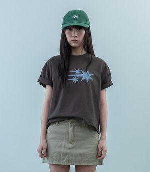 3STAR BIG CROP TEE_BROWN(NG2GMFT531A)