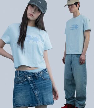 3STAR BASIC TEE_LIGHT BLUE(NG2GMUT534A)