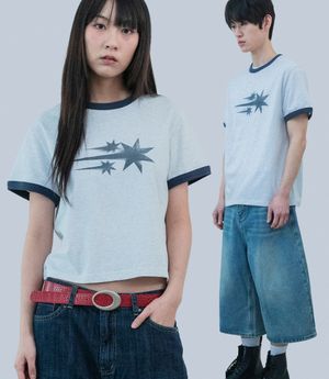 RUSH 3STAR BASIC RINGER TEE_LIGHT GREY(NG2GMUT536A)