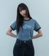 STRIPE RUSH 3STAR RINGER CROP TEE_NAVY(NG2GMFT532A)
