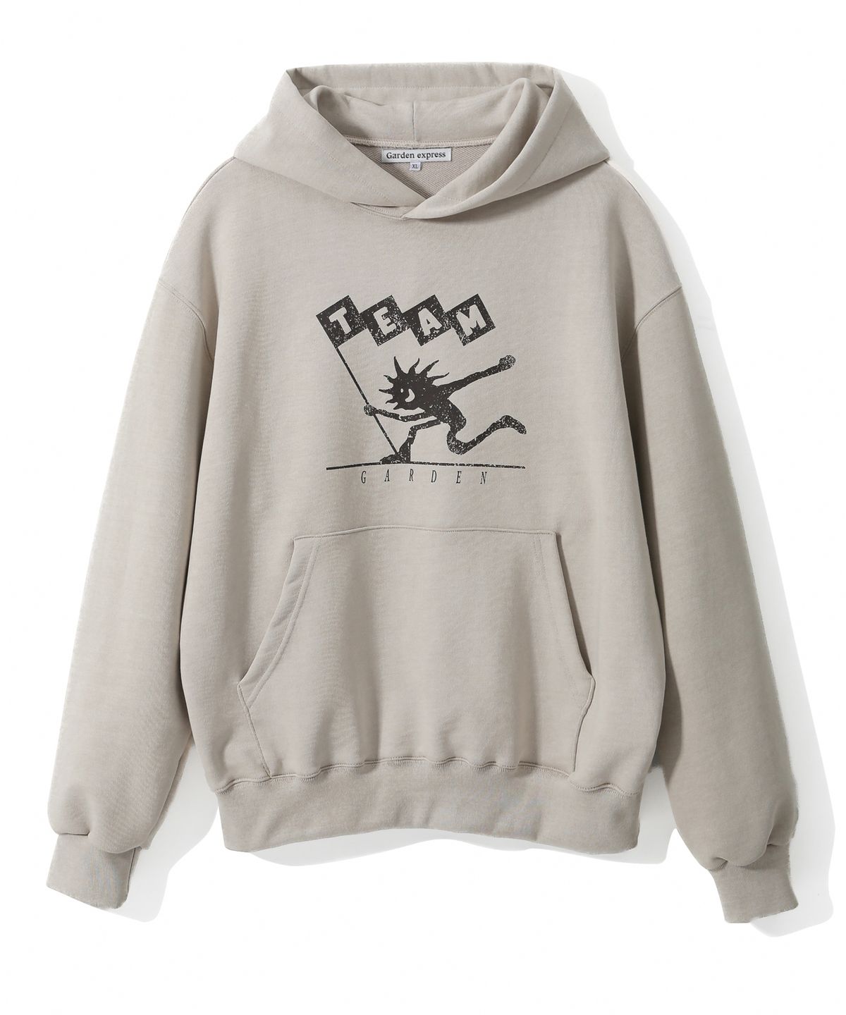 가든익스프레스(GARDEN EXPRESS) Team garden hooded T-shirt (Beige)