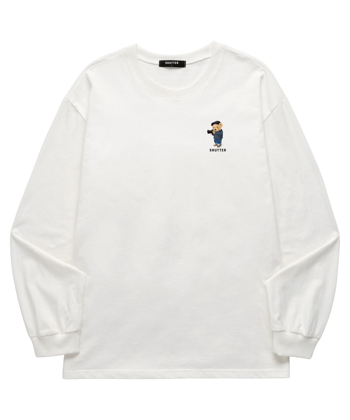 셔터(SHUTTER) MINI BEAR 롱슬리브 (SLS038) 화이트