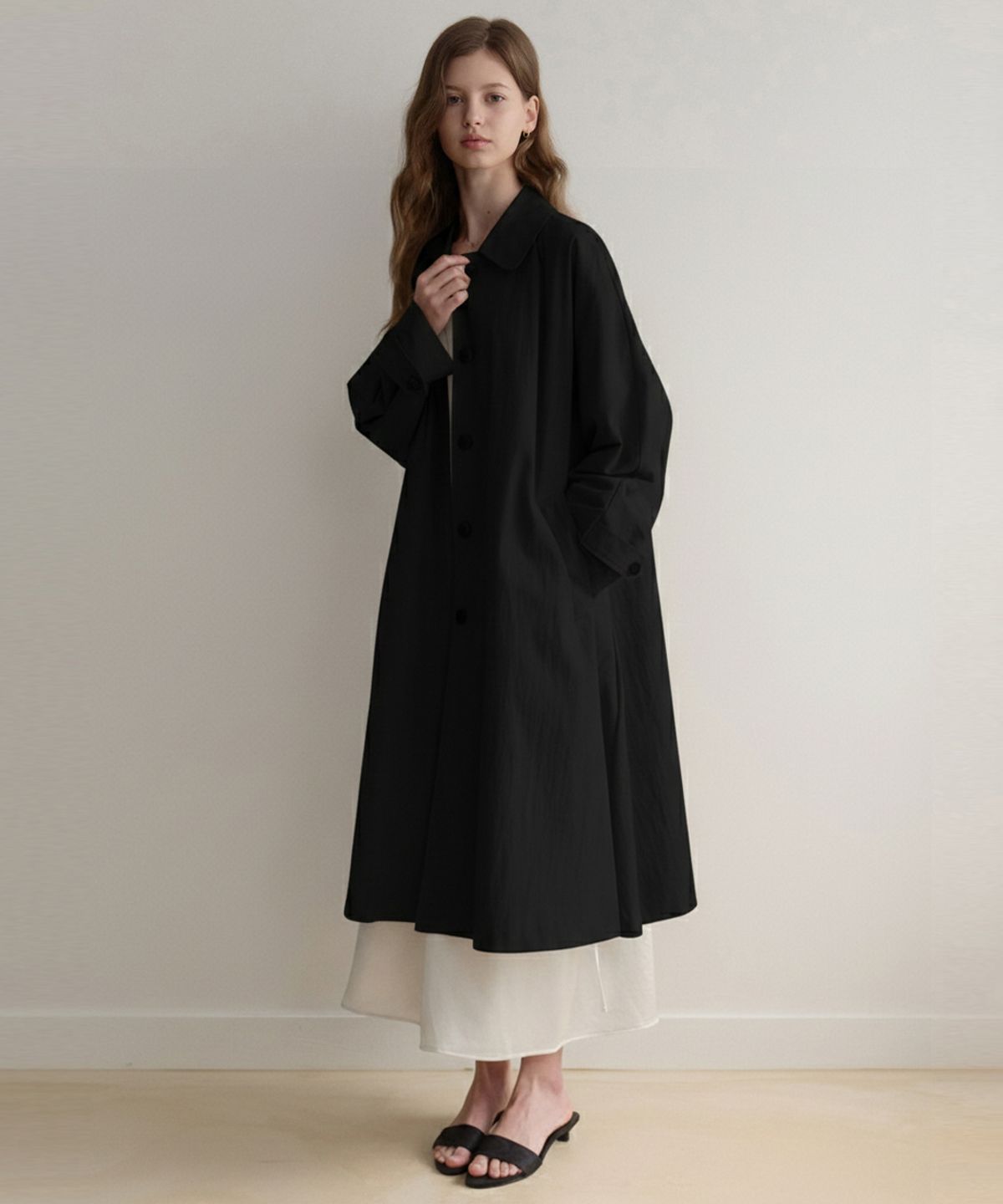르나브(LENAV) Les mac Coat (black)