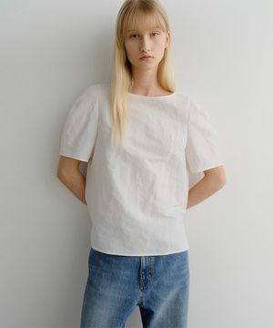 FONDE LINEN BLOUSE (WHITE)
