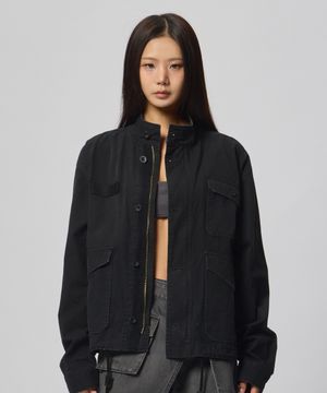 가먼트 다잉 야상 점퍼 [블랙]