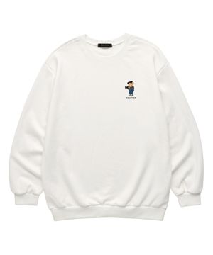 MINI BEAR 맨투맨 (SMLS038) 화이트