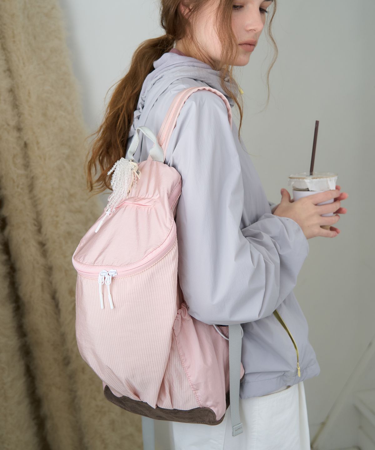 벵디(VENGDI) Tate Backpack_Pink