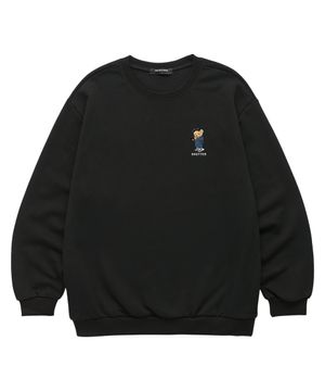 MINI BEAR 맨투맨 (SMLS038) 블랙