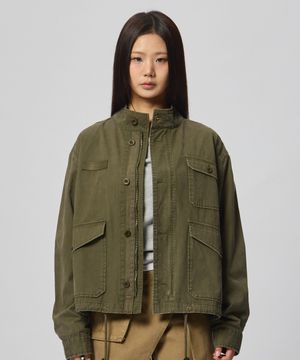 가먼트 다잉 야상 점퍼 [카키]