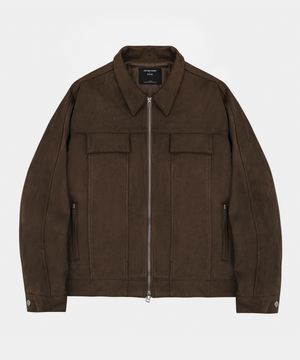 프레쉬 스웨이드 블루종 자켓 다크브라운