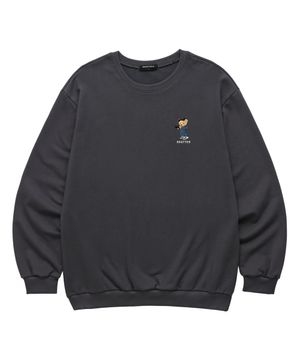 MINI BEAR 맨투맨 (SMLS038) 차콜