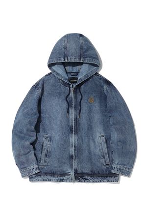 후드 데님 자켓 블루 ANA1EJ02ABL