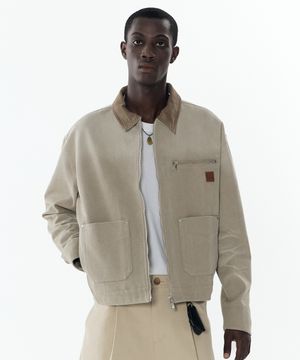 유틸리티 캔버스 워크 자켓 [베이지]