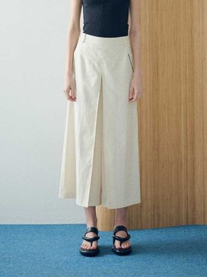 클래식 플리츠 에센셜 팬츠 ESFDVPT15IVR