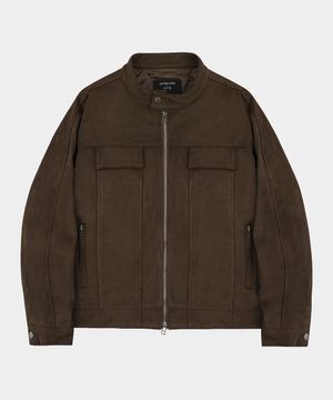 셀렉 스웨이드 블루종 자켓 다크브라운