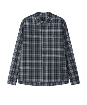 Loose Fit Check Shirt [NAVY]_SESH028NAVY