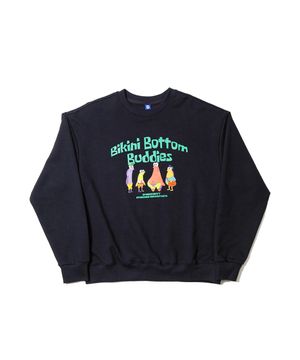 스폰지밥 주민이 된 스폰지밥과 뚱이 스웨트셔츠