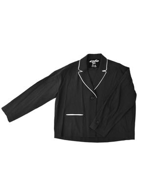 그래픽 프린트 시그니쳐 자켓 ESFDVJK06GRY