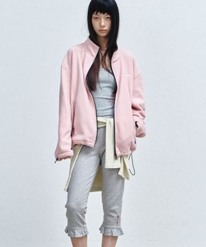FLEECE ZIP-UP JACKET_PINK