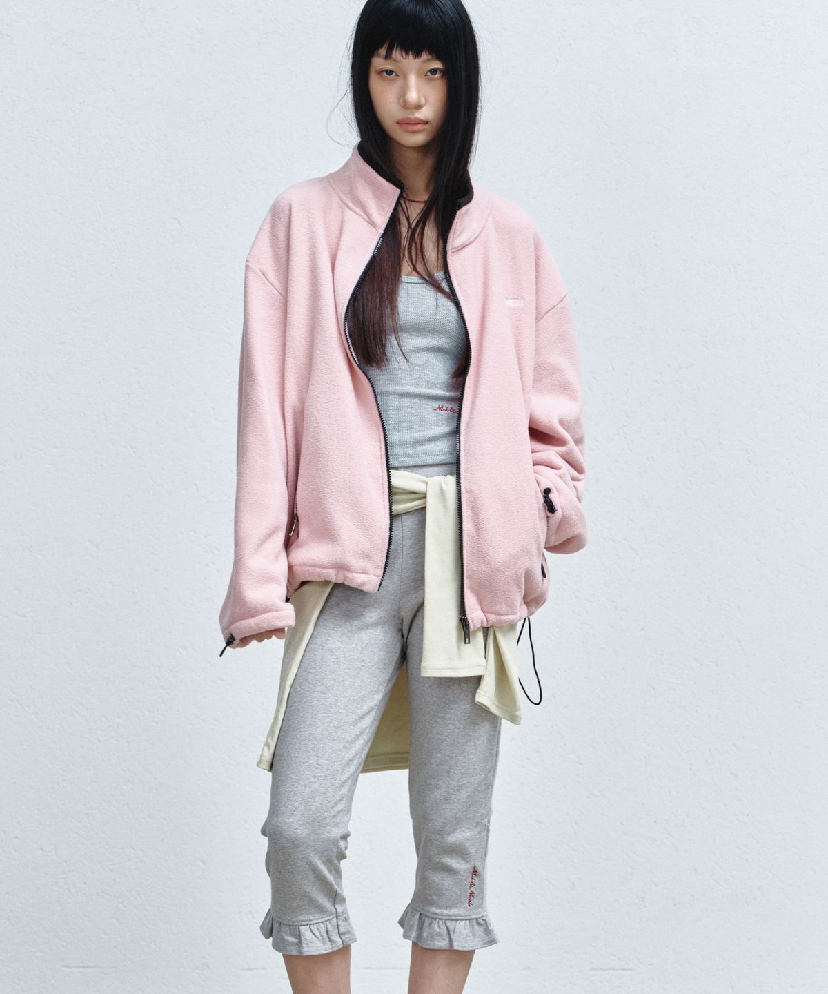 닉앤니콜(NICK&NICOLE) FLEECE ZIP-UP JACKET_PINK