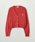 (W) 로렌 린넨 블렌드 가디건 레드
