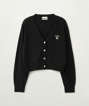 (W) 로렌 린넨 블렌드 가디건 블랙