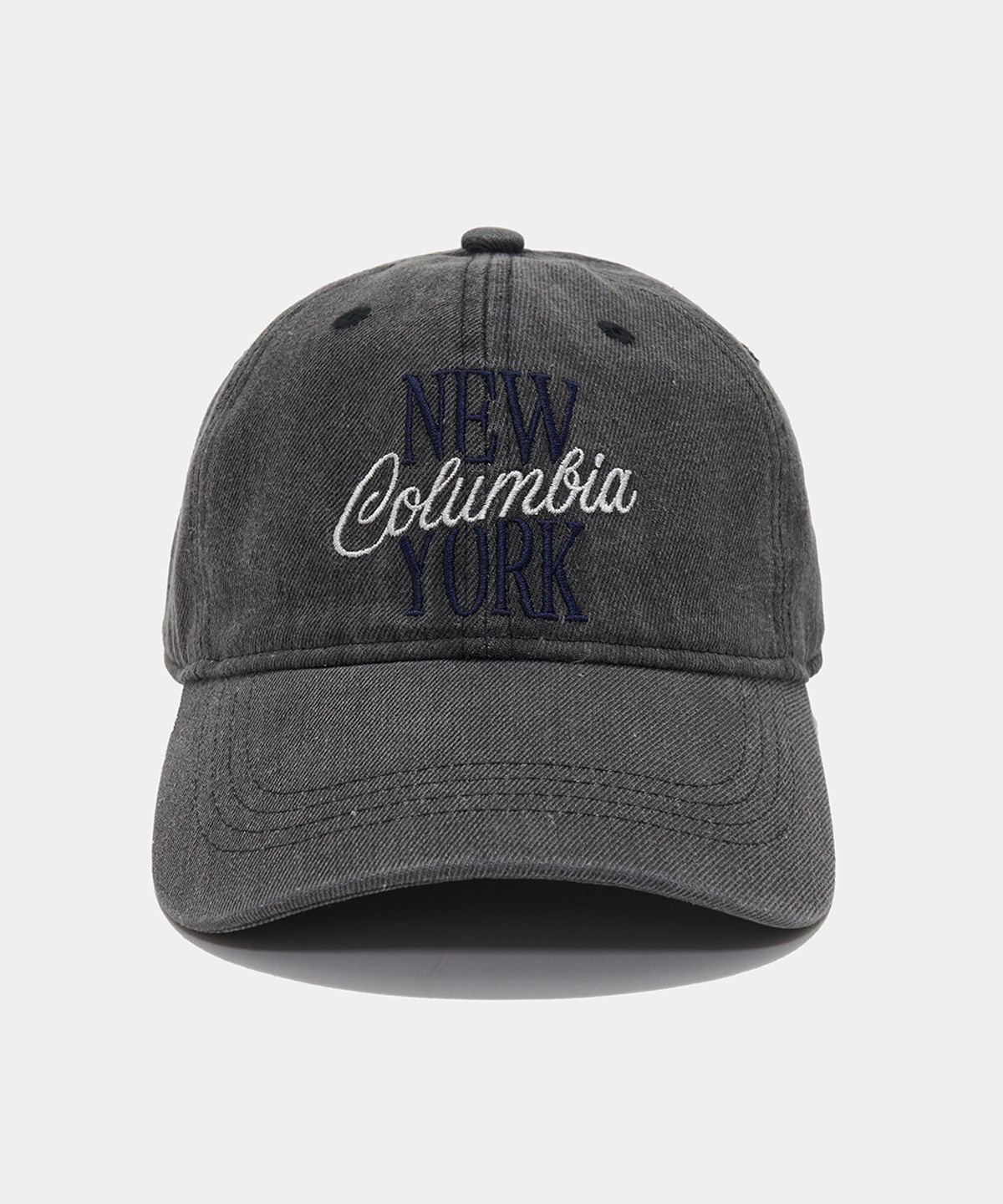 컬럼비아 유니버시티(COLUMBIA UNIVERSITY) NEW YORK EMB 6 PANEL DENIM CAP_BLACK JEAN